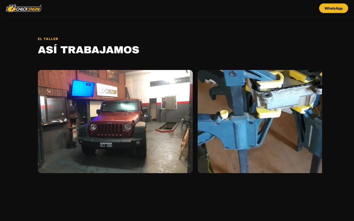 Galería del sitio de Check Engine